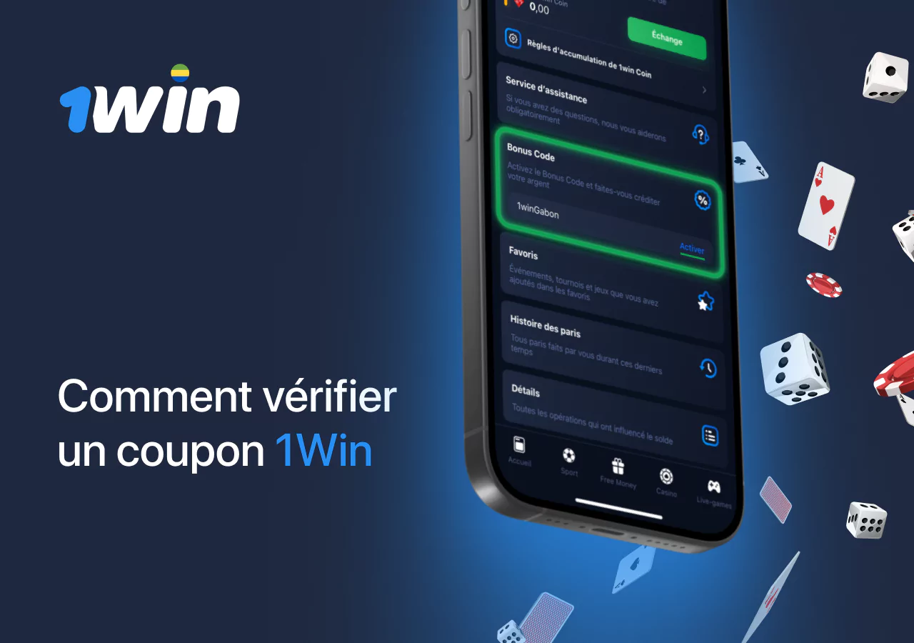 Vérification du code promo dans le système de casino 1Win