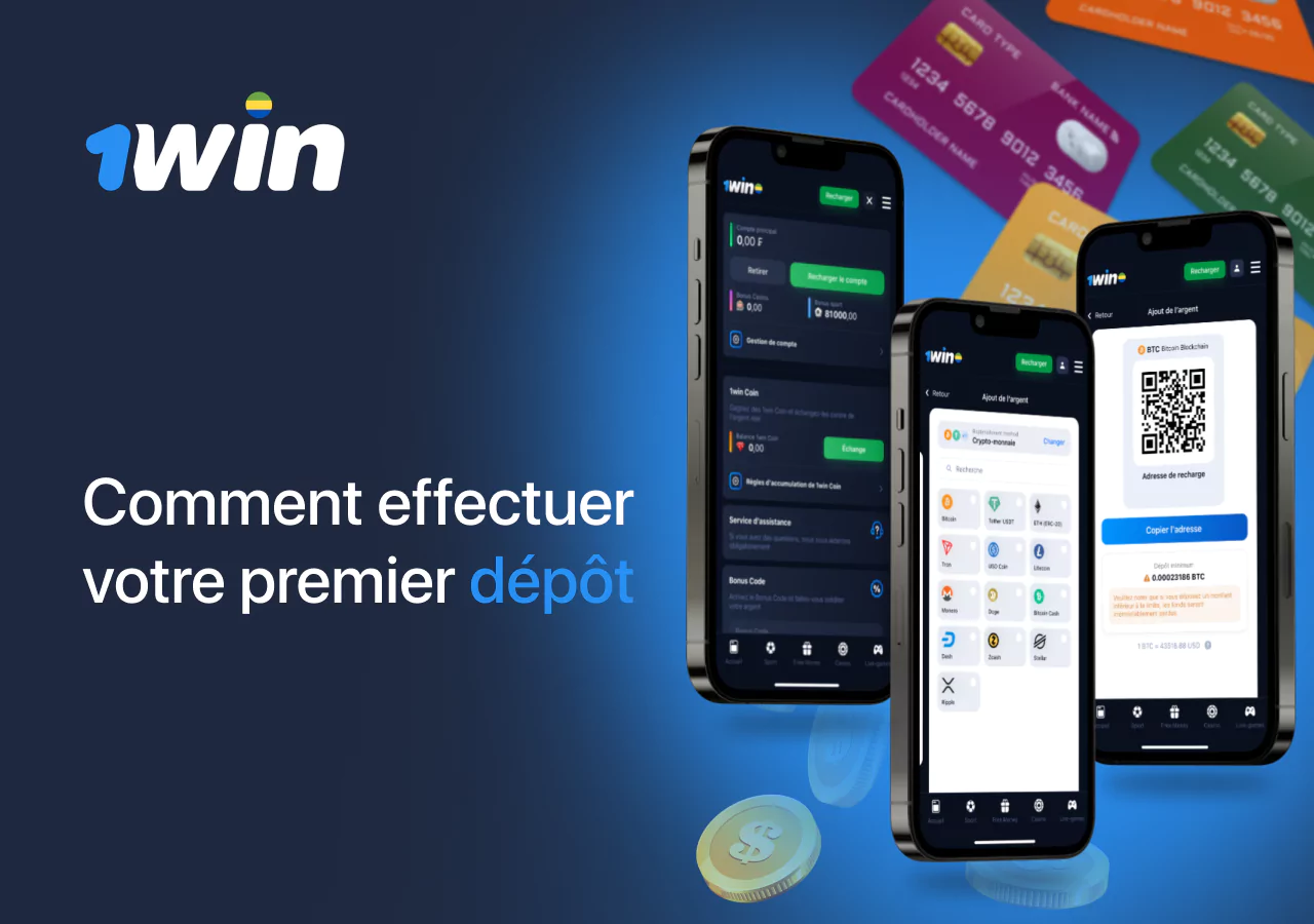 Un grand nombre d'options pour alimenter votre compte 1Win