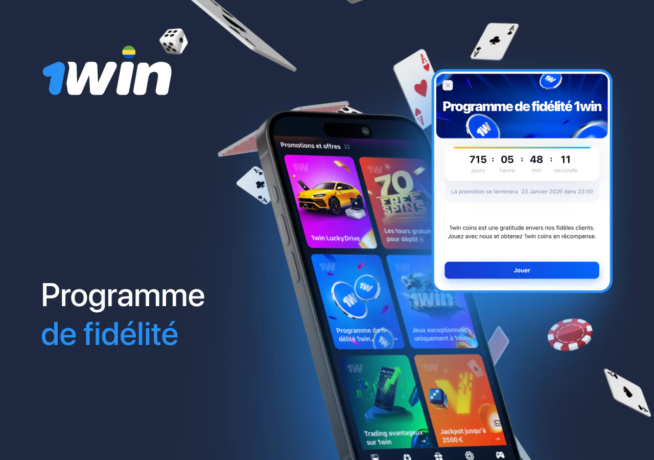 Le programme de fidélité récompense les utilisateurs de 1Win Gabon