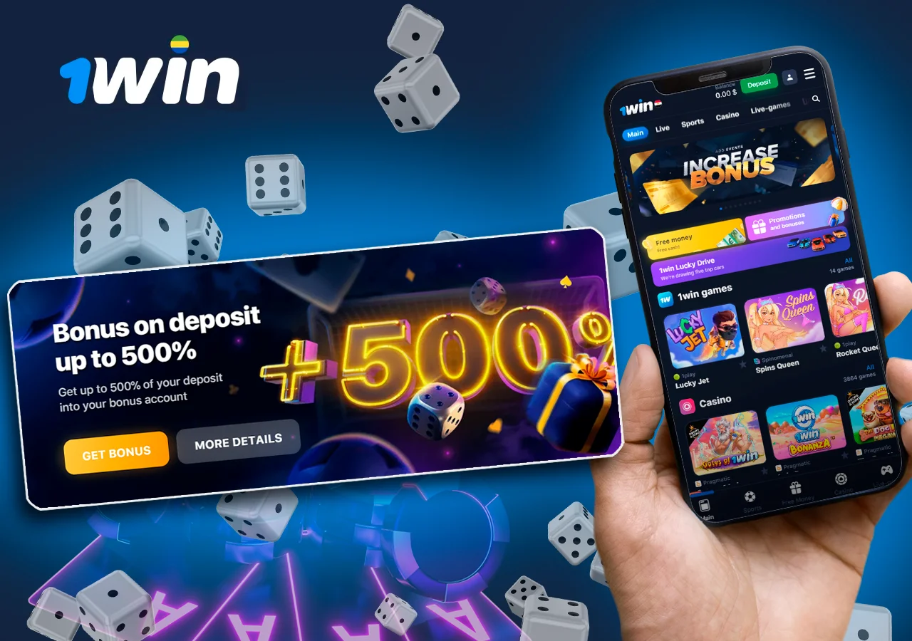 Jouez avec 500% de bonus sur dépôt sur le site leader 1Win